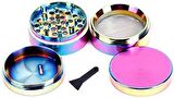 Valkyrie 50 mm 4 Katmanlı Mıknatıslı Çinko Alaşım Herbal Grinder Baharat Bitki Ot Tütün Öğütücü Renkli