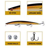 Valkyrie 10 Adet 18cm 24gr Minnow Rapala Sahte Yapay Yem 1. Kalite Ekonomik Paket