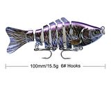 Valkyrie 3 Adet 7 Eklemli 3D Oynak Rapala Sahte Balık Yem Seti Tatlı ve Tuzlu Su Uyumlu Wobblers Swimbait