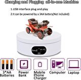 Valkyrie 16cm Hız Ayarlı 360 Derece Turntable Döner Tabla 5 Fonlu Vitrin Fotoğraf Çekimi