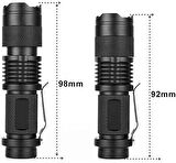 Valkyrie UV Mor Işık El Feneri - 600 Lümens - 3 Mod - Zoom