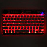 Valkyrie RGB bkz-30 7 Renk Bluetooth Şeffaf Türkçe Klavye - Android ios Windows Uyumlu - Şarjlı - 10 inç - Multimedia - Ultra İnce Tasarım bkz30