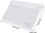 Valkyrie Kablosuz Touchpad Bluetooth Klavye - Ios Android Windows Uyumlu - TÜRKÇE Dil - Şarjlı - Ultra İnce - Type-C Giriş Beyaz