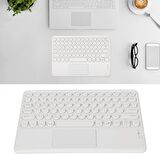 Valkyrie Kablosuz Touchpad Bluetooth Klavye - Ios Android Windows Uyumlu - TÜRKÇE Dil - Şarjlı - Ultra İnce - Type-C Giriş Beyaz
