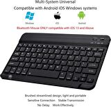 Valkyrie Bluetooth Ios Ipad Android Windows Uyumlu Klavye Mouse Seti - Sessiz - Şarjlı - Combo - Ultra İnce - Türkçe - Kablosuz Siyah