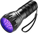 Valkyrie 21 LED 1. Kalite 395nm Güneş Işığı Ultraviyole UV El Feneri - Blacklight - Çok Amaçlı