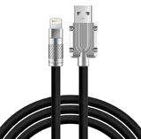 Valkyrie 6A Ios Apple Lightning Sıvı Silikon Data Hızlı Şarj Kablosu - Bakır Döşeme - Katlanmaz Kırılmaz Dayanıklı Kablo Siyah