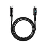 Valkyrie 100w 5A Type-c To Type-c  Hızlı Data şarj Kablosu Dijital Ekran 120cm