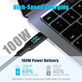 Valkyrie 100w 5A Type-c To Type-c  Hızlı Data şarj Kablosu Dijital Ekran 120cm