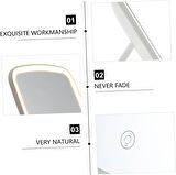 Valkyrie LED Işıklı Şarjlı Makyaj Aynası - 3 Farklı Işık Tonu - Dokunmatik Ekran - Dimmers Ayarı - Beyaz, Sarı, Gün Işığı Make Up Mirror