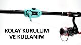 Valkyrie Yüksek Ses ve LED Işıklı Olta Kamış Balık Alarmı Kollu Hassas Rocker Alarm Kolay Kurulum