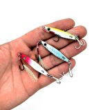 Valkyrie 10 Adet 10gr 4.8cm Kutulu Metal Rapala Jig Seti Balık Olta Yemi İspanyol Oltası