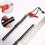 Valkyrie  Magnezyum Bar Acil Durum Ateş Başlatıcı Paracord İpli 10cm x 1cm Çakmak Taşı Çubuğu