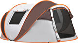 Valkyrie 5-8 Kişilik Hızlı Kurulum Otomatik Kamp Çadırı Sineklikli Su Geçirmez 280x210x120cm 4 Mevsim