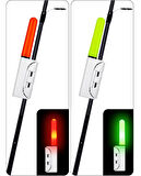 Valkyrie 2 Adet Şarjlı LED Kamış Olta Ucu Işığı Su Geçirmez USB Evrensel Uyumlu Gece Balıkçılığı