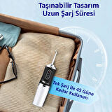 Valkyrie Şarj Edilebilir 4 Başlıklı Taşınabilir Diş Protez Bakım ve Ağız Duşu Yüksek Kapasite Siyah