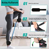 Valkyrie 6 Parça Popo Baldır Kalça Egzersiz Seti Bacak Direnç Tansiyon Lastiği Pilates Yoga Destekleyici