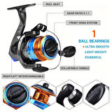 Valkyrie 1.8m Çantalı Motorlu Spin Olta Seti Silikon Rapala Misina Jighead Herşey Dahil Tam Set Ultra Hafif Tasarım