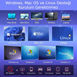 Valkyrie 8in1 Harici CD DVD Okuma Yazma USB 3.0 Hub Çok Amaçlı External Drive TF SD Kart Okuyucu