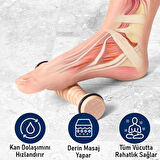 Valkyrie Ahşap Ayak Masaj Rolü Derin Doku, Plantar Fasciitis Rahatlaması & Refleksoloji