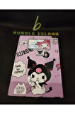 Kuromi hello kitty ciltli sert kapak ajanda günlük çok amaçlı çizgili defter