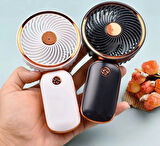 Şarjlı Masa Ve El Fanı Vantilatör Telefon Standlı Mini Fan 16*8 Cm