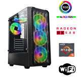 Xaser Armor X30 Ryzen 5 5500 32GB Ram 1TB M.2 NVMe SSD 8GB RX580 Masaüstü Oyuncu Bilgisayarı