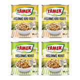 Tamek Haşlanmış Kuru Fasulye - Nohut 800 gr 4 lü Karma Paket