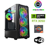 Xaser Armor X70 Ryzen 5 5500 16GB Ram 512GB M.2 NVMe SSD 6GB RTX3050 Masaüstü Oyuncu Bilgisayarı