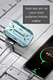 M99 Plus Bluetooth Kulaklık Kulakiçi Kablosuz Oyuncu Kulaklıkları Işıklı Android-İphone Uyumlu Siyah