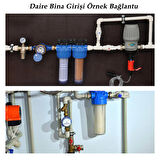 Daire Bina Sayaç Girişi 10" İnc 4 Aşama Su Arıtma Ve Yumuşatma Sistemi (Filtresiz)