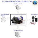 Su Arıtma Cihazı Pompa 75 Gpd (Motor) Yenileme Kiti