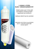 Kapalı Kasa Su Arıtma Cihazı Yeni Seri İnline 5 Aşamalı 80 Gpd Domestic Membranlı Yıllık Bakım Seti