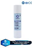 Açık Kasa Su Arıtma Cihazı 10 Inç 5 Mikron Sediment Spun Filtre (Toz,tortu Filtre)