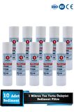 Açık Kasa Su Arıtma Cihazı 10 Inç 1 Mikron Sediment Spun Filtre ( 10 Adet )