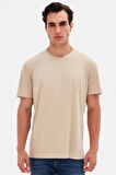 Ds Damat Comfort Bej %100 Pamuk T-Shirt 6HC14ORT02005