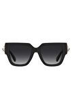 MOS153/S8079O52 Kadın Güneş Gözlüğü Siyah Kemik Çerçeve Füme Lens UV400
