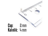 Neodyum Mıknatıs Silindir Çap 2mm , Kalınlık 4mm   ( 30 Adet)