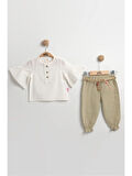 Müslin Pantolonlu Kız Takımı Seti (2-3-4-5 yaş ) %100 Pamuk - Rahat Hareket Kolaylığı