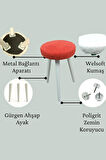 Fanatik Welsoft Kumaş Gürgen Ahşap 3 Ayaklı Konforlu Modern Taraftar Taburesi Fan Pufu Takım Oturağı