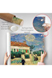 Vincent Van Gogh - Geceleyin Beyaz Ev Duvar Örtüsü - White House at Night-7173
