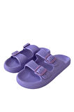 Unisex Çift Tokalı Medikal Hafif Eva Terlik Lila
