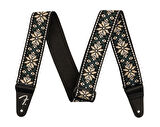 Fender Pasadena Woven Straps Yellow Snowflake Gitar Askısı