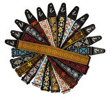 Fender Pasadena Woven Straps Lattice Tan Gitar Askısı