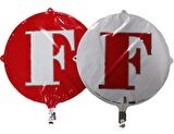 FOLYO BALON HARF F KIRMIZI-BEYAZ 18''