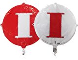 FOLYO BALON HARF I KIRMIZI-BEYAZ 18''