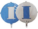 FOLYO BALON HARF I AÇIK MAVİ-BEYAZ 18''
