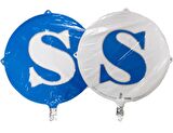 FOLYO BALON HARF S MAVİ-BEYAZ 18''
