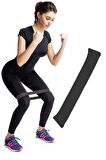 Aerobik Band Pilates Plates Yoga Fitness Squat Çalışma Lastiği Latex Egzersiz Bandı Siyah
