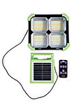 264 Led Güneş Enerjili 5 Mod Kumandalı 2,8mt Kablolu Solar Lamba 3 Renk ışıklı